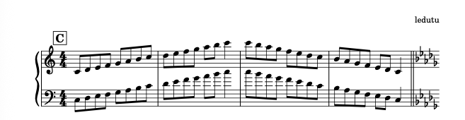 C major luyện tập scale